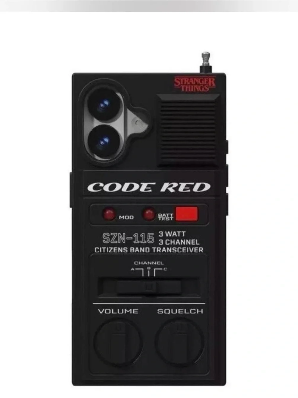 NWT Stranger Things Code Red Walkie Talkie iPhone 17 Protective Phone Case